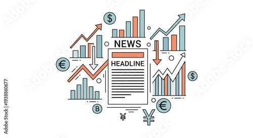Global economic news headlines impacting international stock markets