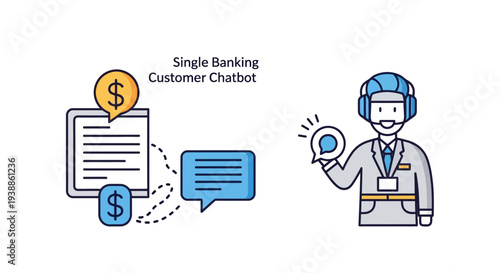 Virtual banking assistant chatbot providing customer support services