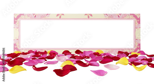 Pink Red Yellow Rose Petals...