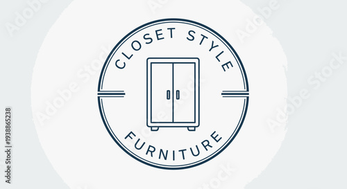 Closet Style Furniture Logo Design Element.