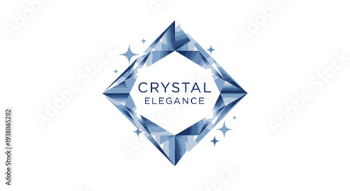 Crystal Elegance Diamond Shape Luxury Jewelry.