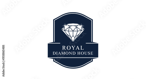 Royal Diamond House Luxury Jewel Logo.