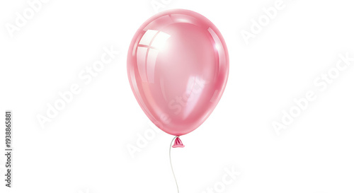Realistic Pink Balloon Isol...