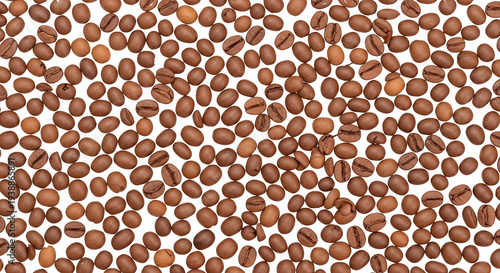 Realistic Coffee Beans Scat...