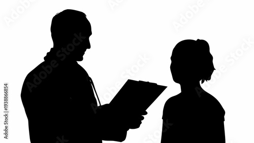 Professional man and woman discussing documents together