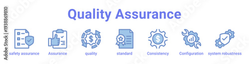 Quality Assurance Icon Banner and Collection