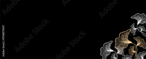 Botanical hand drawn  background 