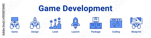-Game Development Icon Banner and Collection