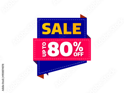 Sale tag with Special offer, big sale, discount, best price, mega sale banner