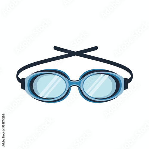 Swimming Goggles with Blue Lenses