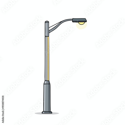 Modern Street Lamp Illustration