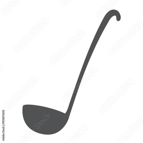 Metal Serving Spoon Kitchen Utensil Closeup.