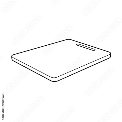 Simple Line Drawing of a Smartphone.