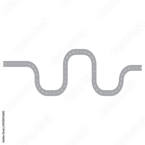 Winding Road Illustration