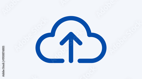 Cloud Upload Data Transfer Minimal Icon