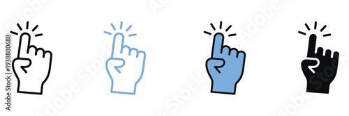 Finger Snap Gesture Icon – Quick Action Vector Illustration