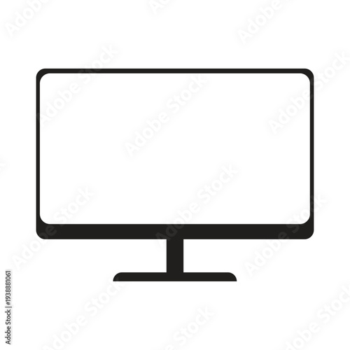 computer monitor with blank screen