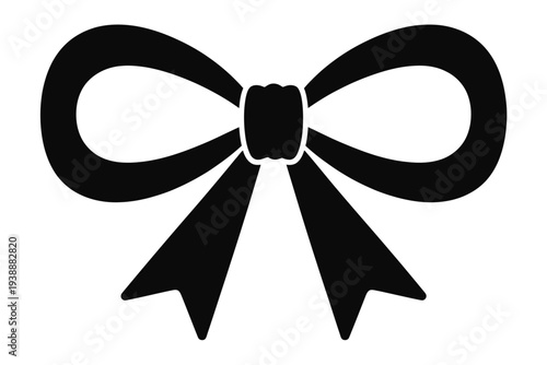 Black bow tie white formal accessory