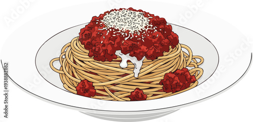 Spaghetti vector illustration