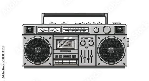 Abstract face composed of colorful overlapping geometric shapes and forms