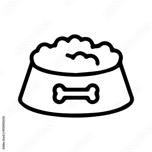 Dog Food Bowl Icon