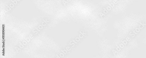 Abstract rectangle dot white gray wave light technology texture background. Abstract big data digital concept. Halftone vector Technology Background
