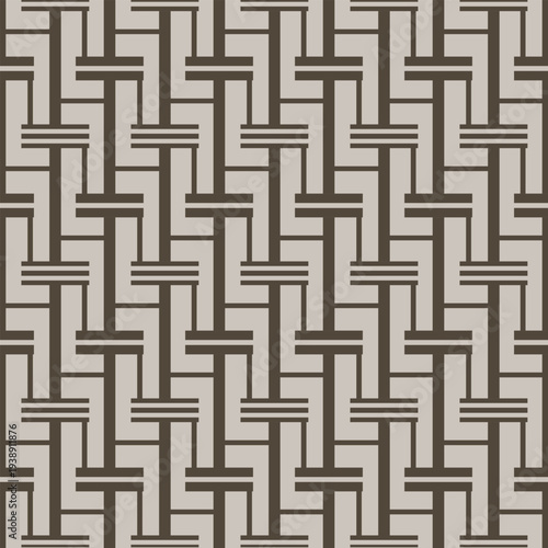 Japanese Step Line Stripe Vector Seamless Pattern