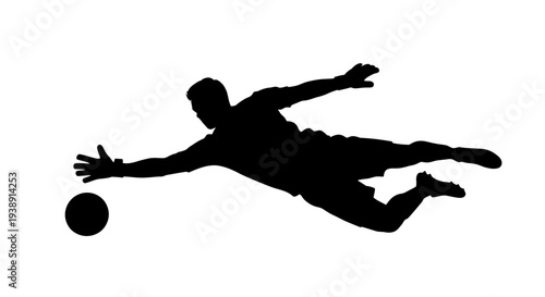 Goalkeeper Catching Football with Outstretched Arms 1.