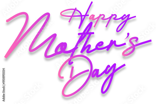 Stylish Happy Mother’s Day typography design with flowers and soft decorative elements, ideal for cards, banners and online promotions.