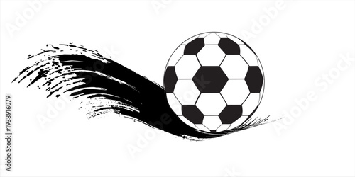 Soccer Ball Football Bounce Doodle Drawing Illustration Vector Icon