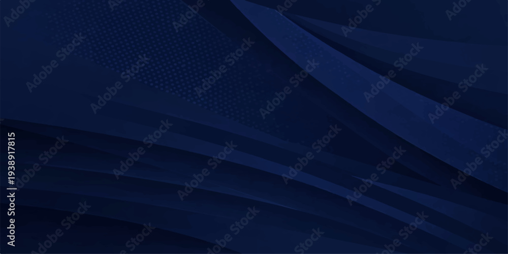 Obraz premium A dark blue abstract background features a flowing wave pattern with light lines and digital 3d textures to create an artistic motion design wallpaper