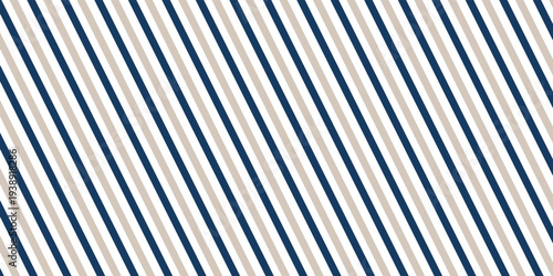 Bicolor Diagonal stripe pattern. Seamless pastel gray and cadet blue line background. Wrapping paper print with diagonal lines. Colorful package texture.