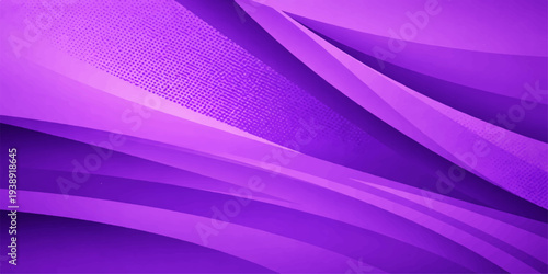 Abstract purple and violet wallpaper featuring a digital wave pattern with magenta gradient curves and flowing light lines in a vector art illustration