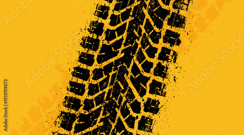 Abstract Tire Mark Grunge Texture Background Vector for Modern Poster Cover and Branding Design