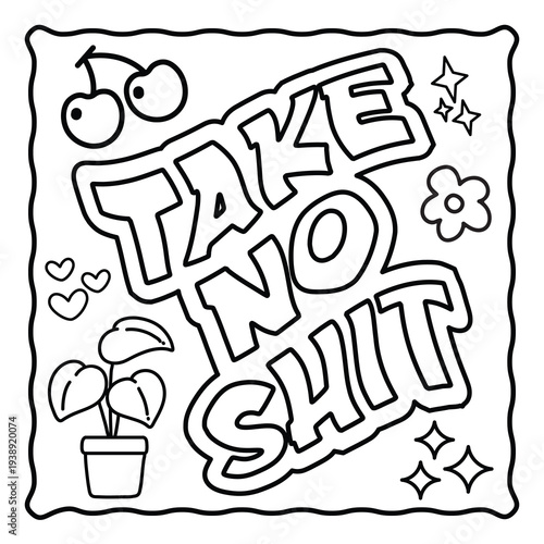 Canvastavla Bold and Easy Motivational Swear Word Coloring Page, Sweary Motivational Quotes,