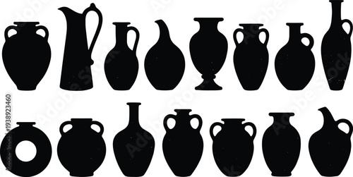 Black and White Illustration Set of Beer Bottles Mugs and Glassware Featuring Craft Lager Stout and Ale with Foam for Brewery Pub Menu Design