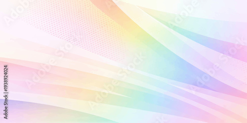 An abstract rainbow background features a bright spectrum of colorful lines and a vibrant gradient pattern, creating a textured vector illustration for a modern wallpaper design