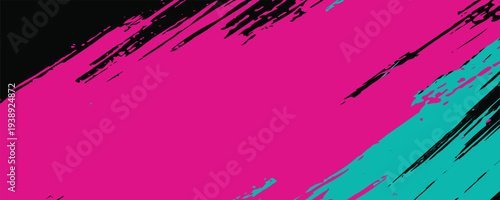 Car sticker wrap banner abstract sporty lines pink blue greenish grunge color combination brush storm thunder modern pattern racing motorsport. eps10.