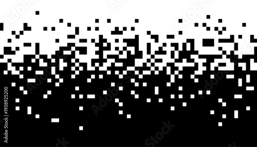 abstract mosaic texture banner with geometric square blocks