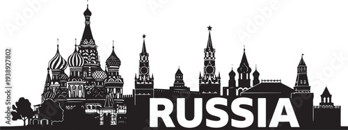 Stunning Moscow skyline with iconic Russian architecture