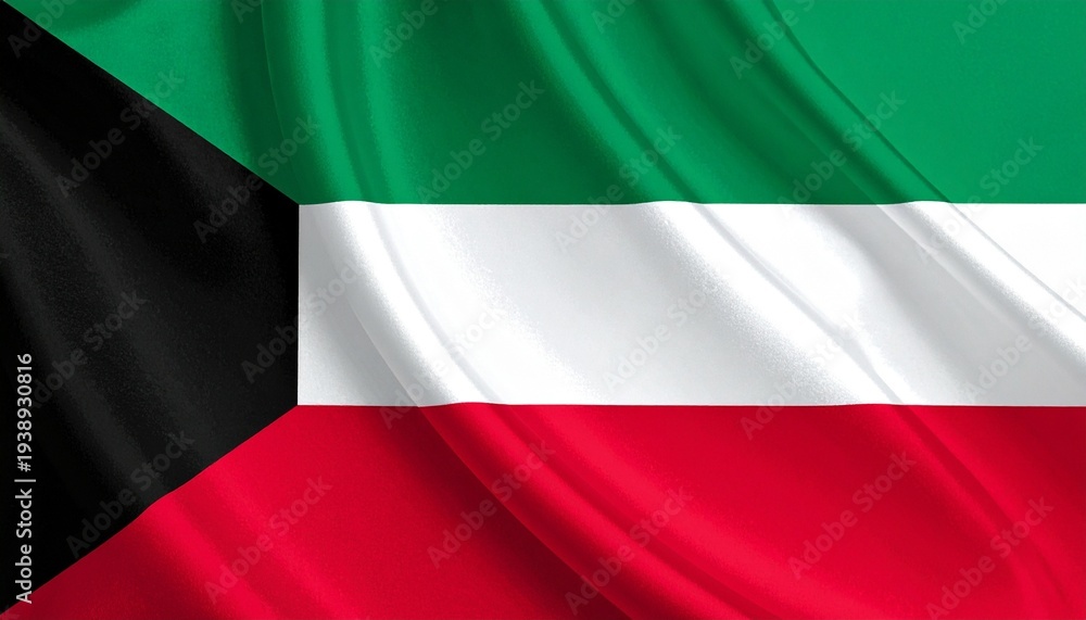 Fototapeta premium flag of Kuwait