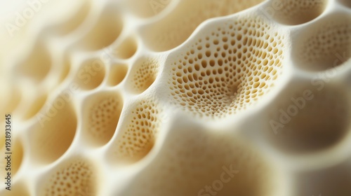 Close-up of intricate, cellular structures showcasing unique biological patterns.