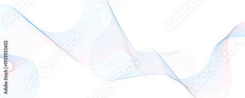 Abstract wave pattern with multiple curved lines. 