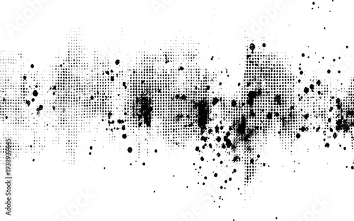 Subtle halftone vector marble texture overlay. Monochrome abstract splattered background.