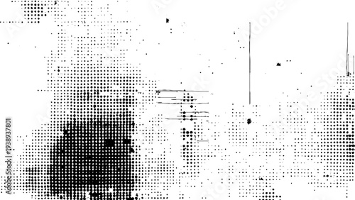 Black abstract half tone vector dots background texture. vector illustration