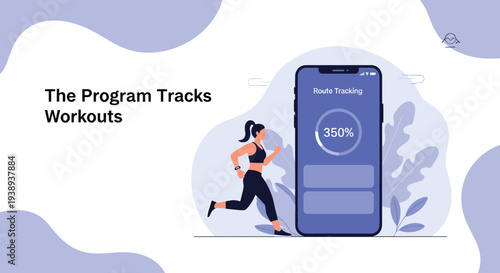 Advanced mobile application for tracking running workouts and fitness goals displayed on a modern smartphone interface.
