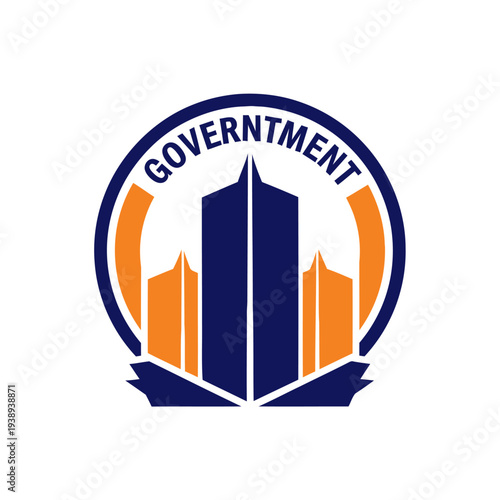 Government Building Logo Design Concept.