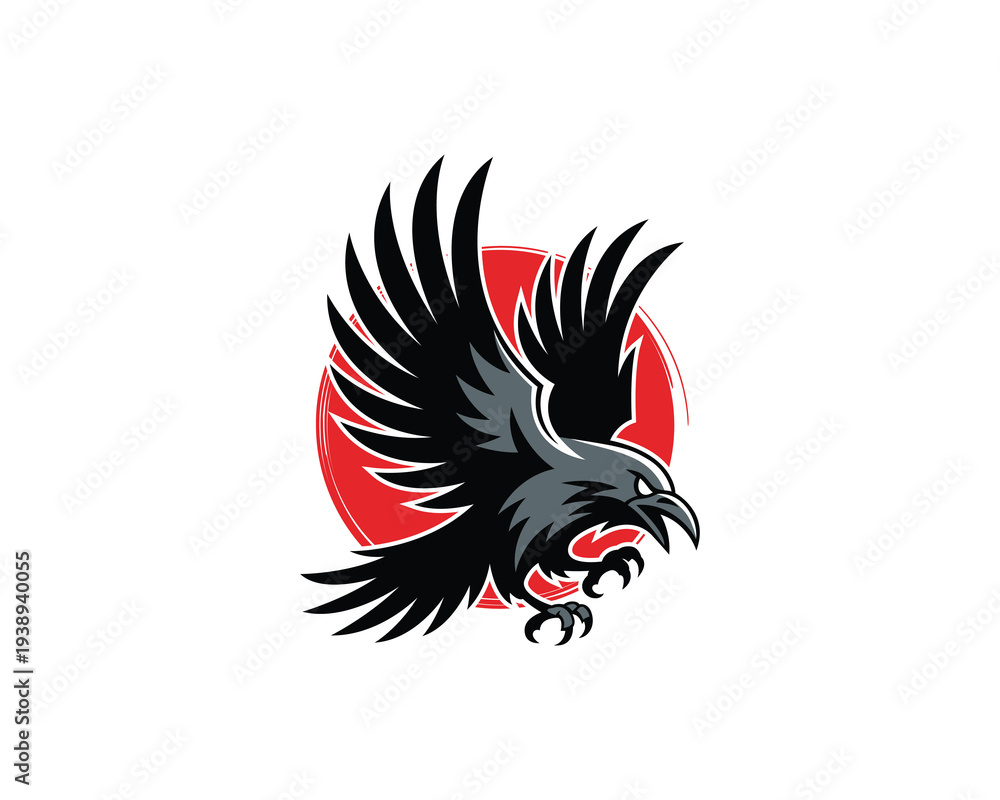 Fototapeta premium Raven Logo