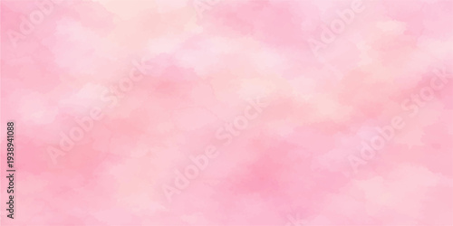 Abstract gentle pastel shades of pink blend together in a soft and dreamy watercolor wash, creating a visually soothing and serene backdrop. 