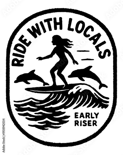 badge design illustration vector handmade